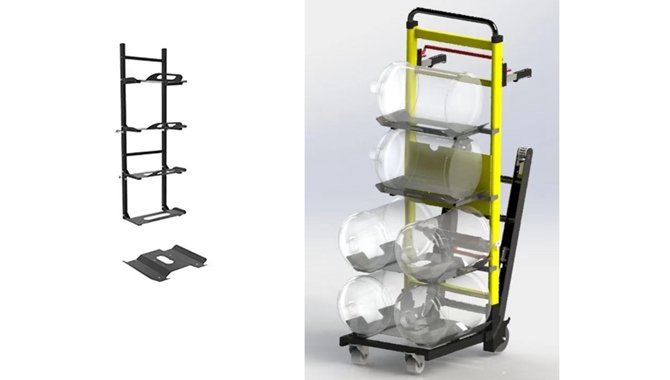 Electric stair climbing dolly accessories