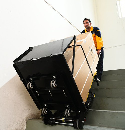 Electric stair climbers for carrying photocopiers