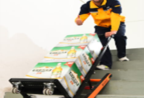 hand truck climbing