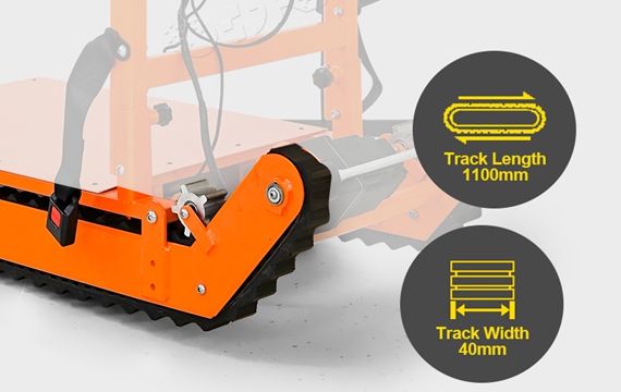 Anti-slip tank track